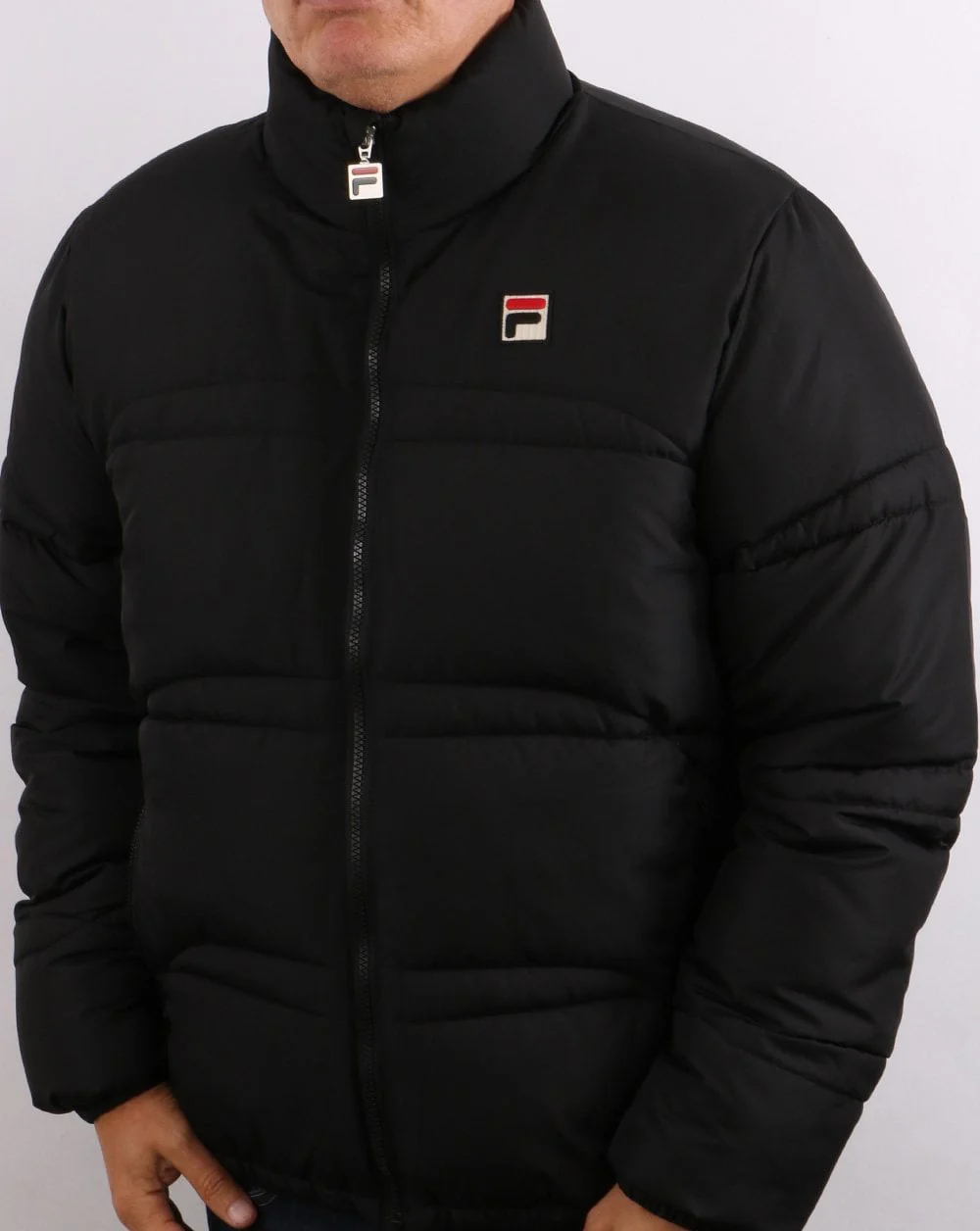 Fila Vintage Elias Quilted Puffer Jacket Black