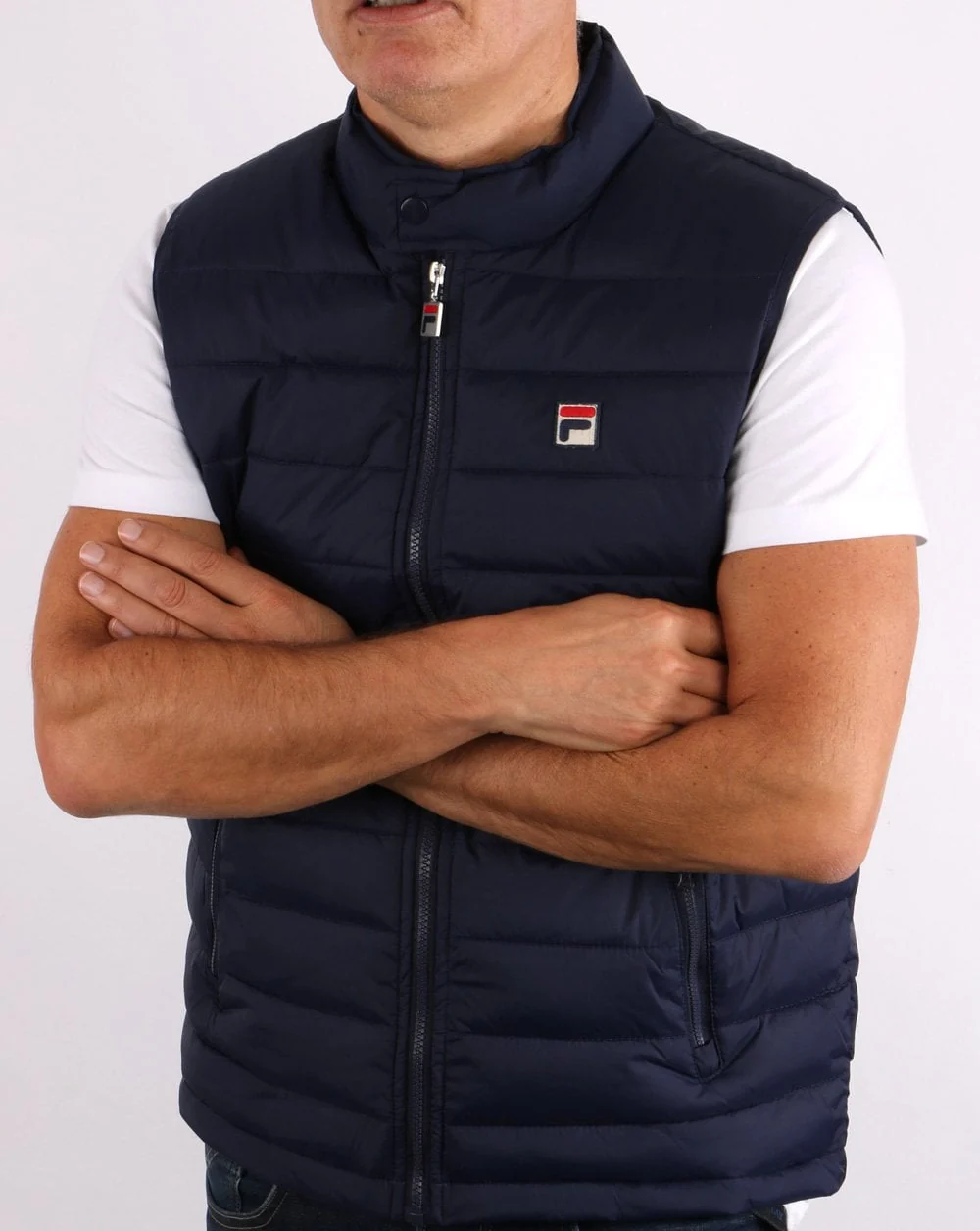 Fila Vintage Emilio Gilet Navy - Image 2