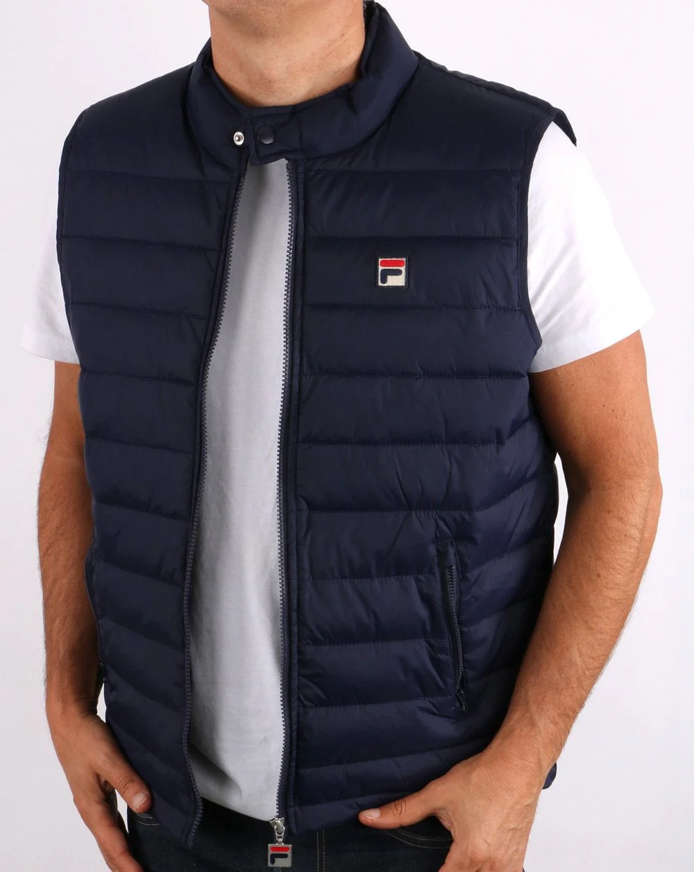 Fila Vintage Emilio Gilet Navy - Image 4
