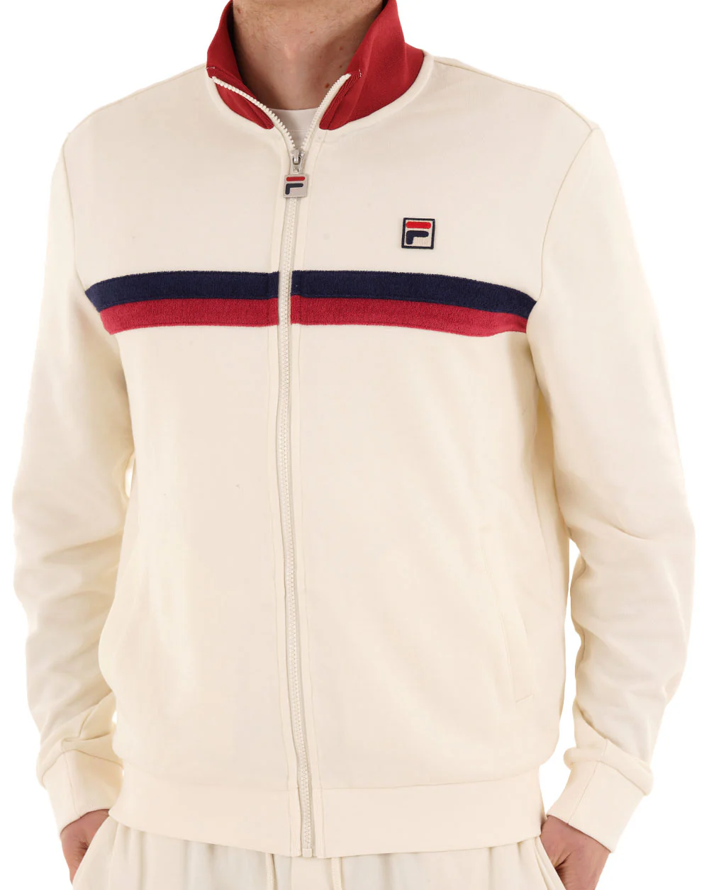 Fila Vintage Enrico Track Top Gardenia - Image 3
