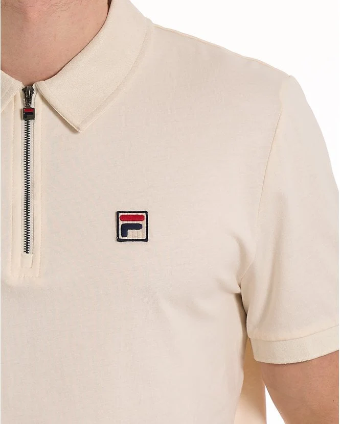 Fila Vintage Ettore Zip Polo Gardenia - Image 3