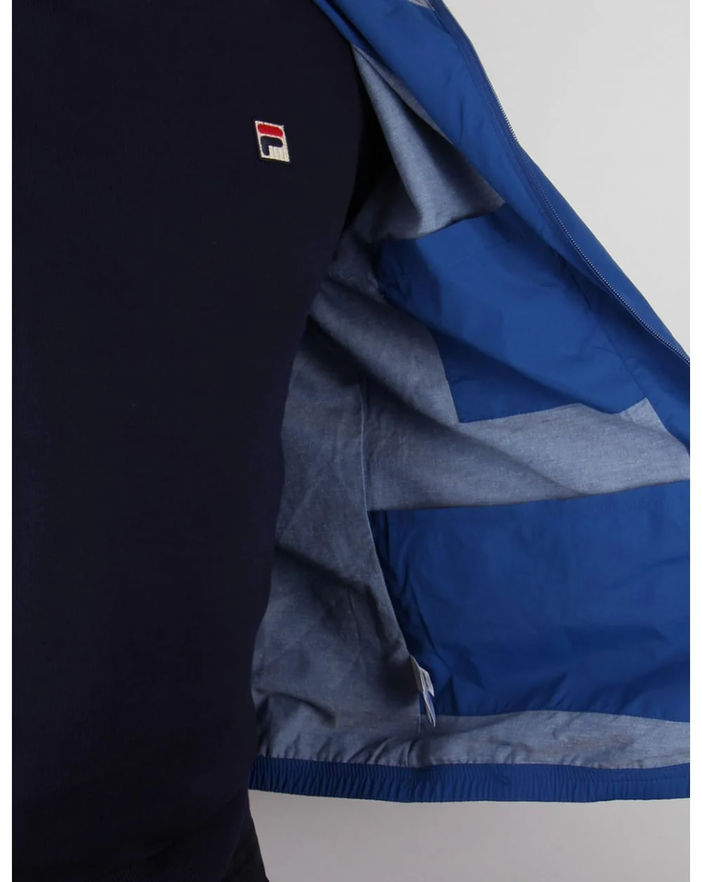 Fila Vintage Farro Hooded Jacket Italia Blue