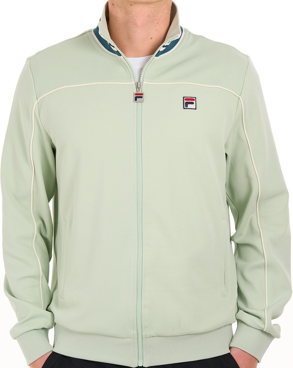 Fila Vintage Federico Track Top Soft Green - Image 4