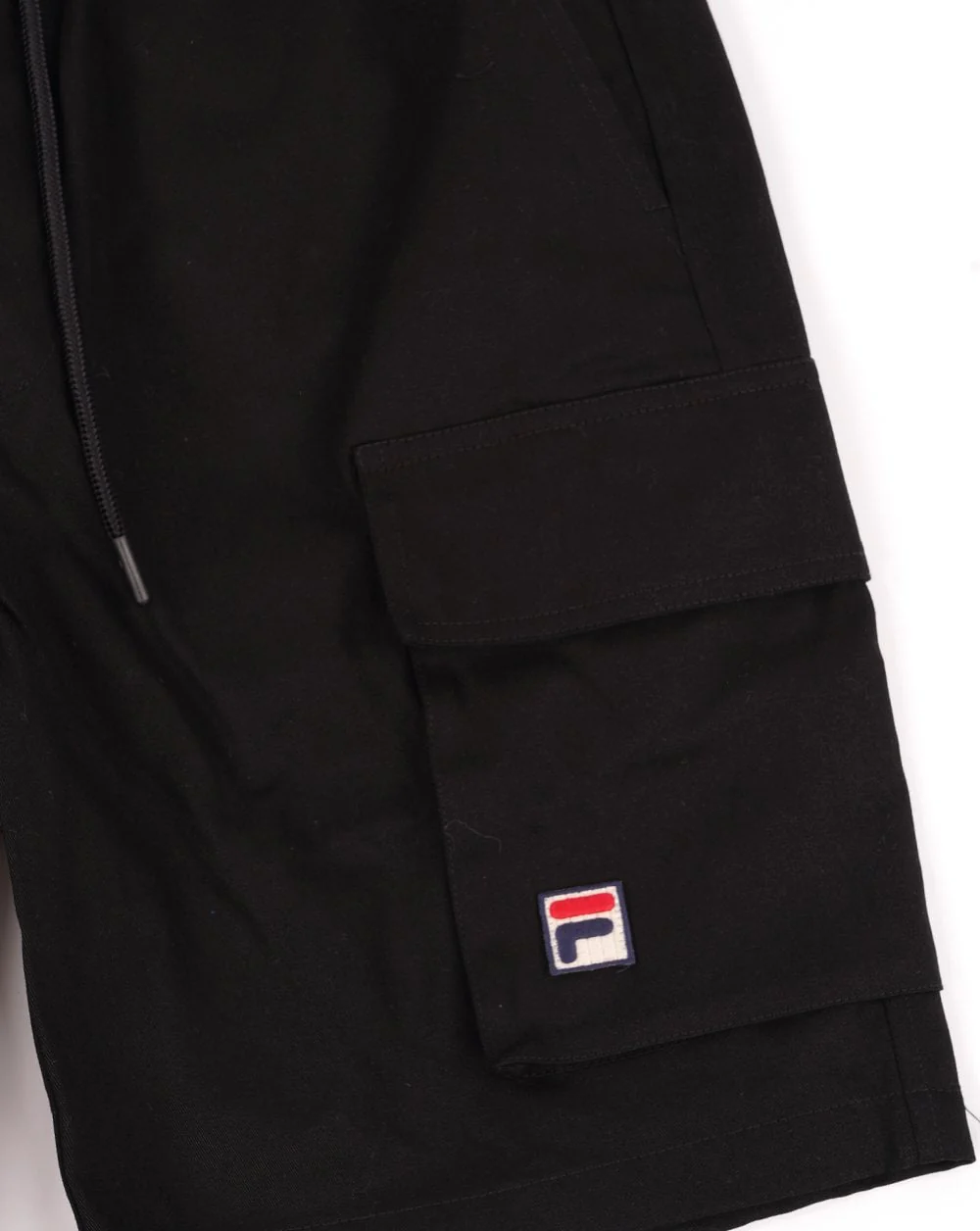 Fila Vintage Felix Cargo Shorts Black - Image 3