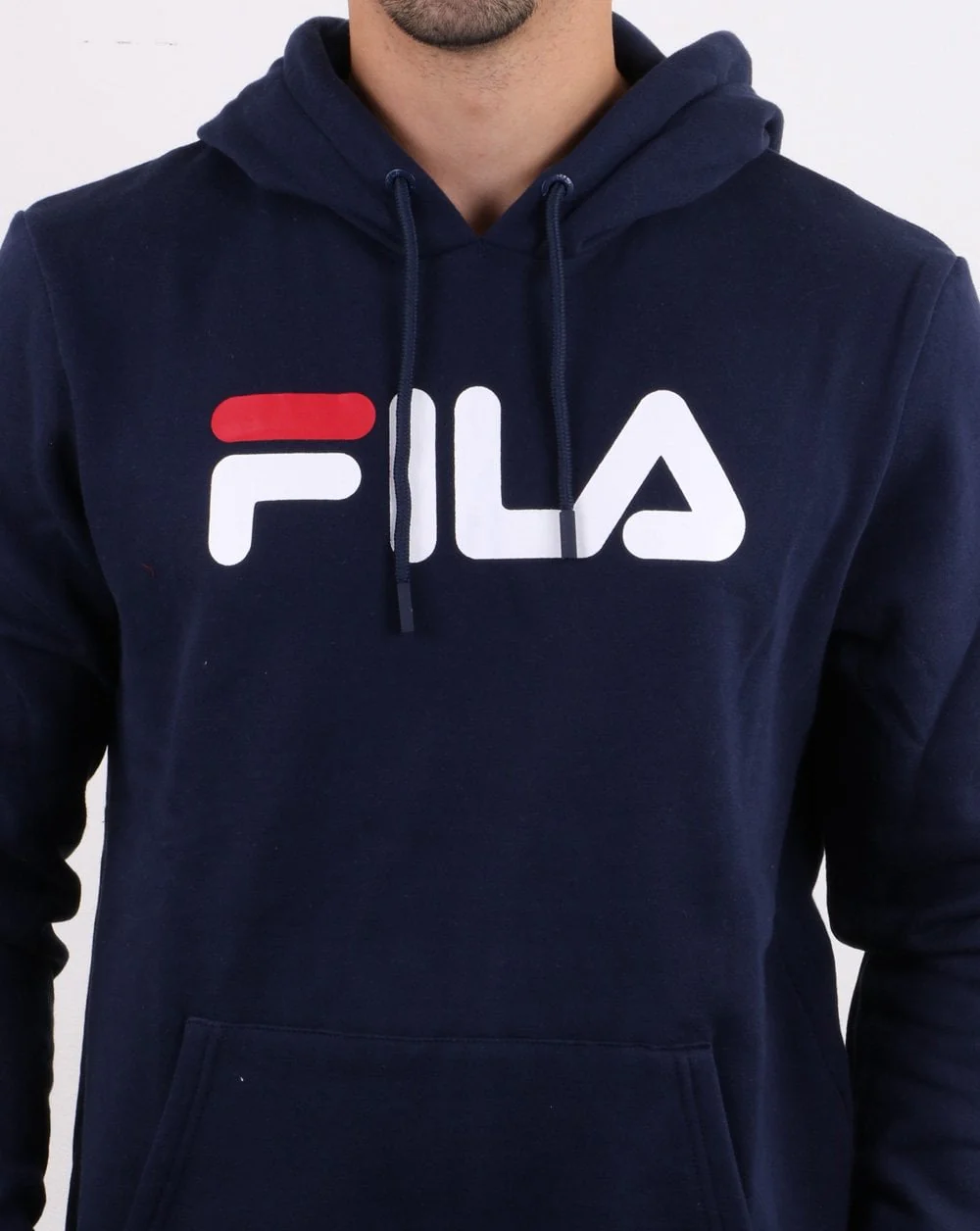 Fila Vintage Fiori Logo Hoodie Navy - Image 4