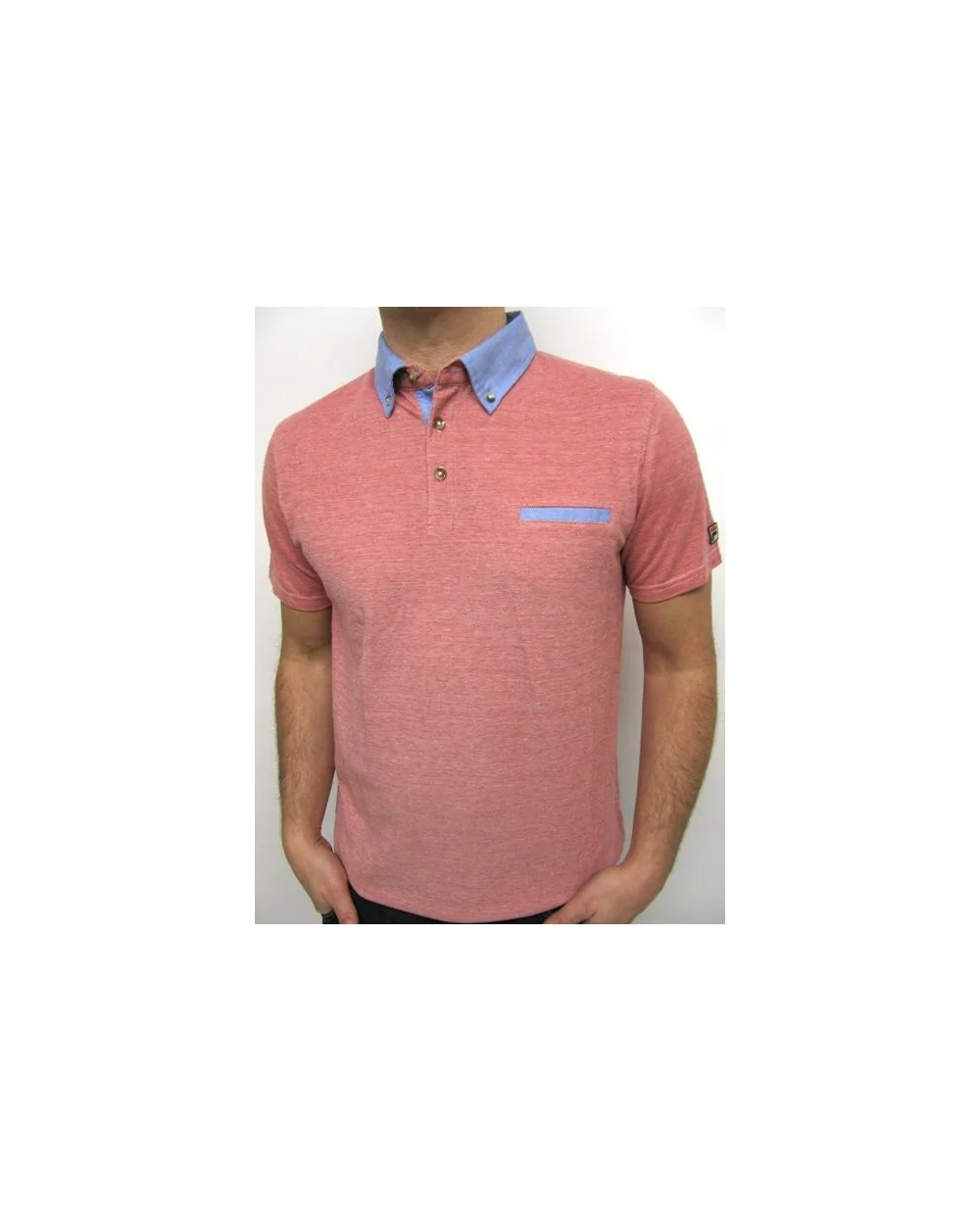 Fila Vintage Fleetwood Polo Shirt Red - Image 2
