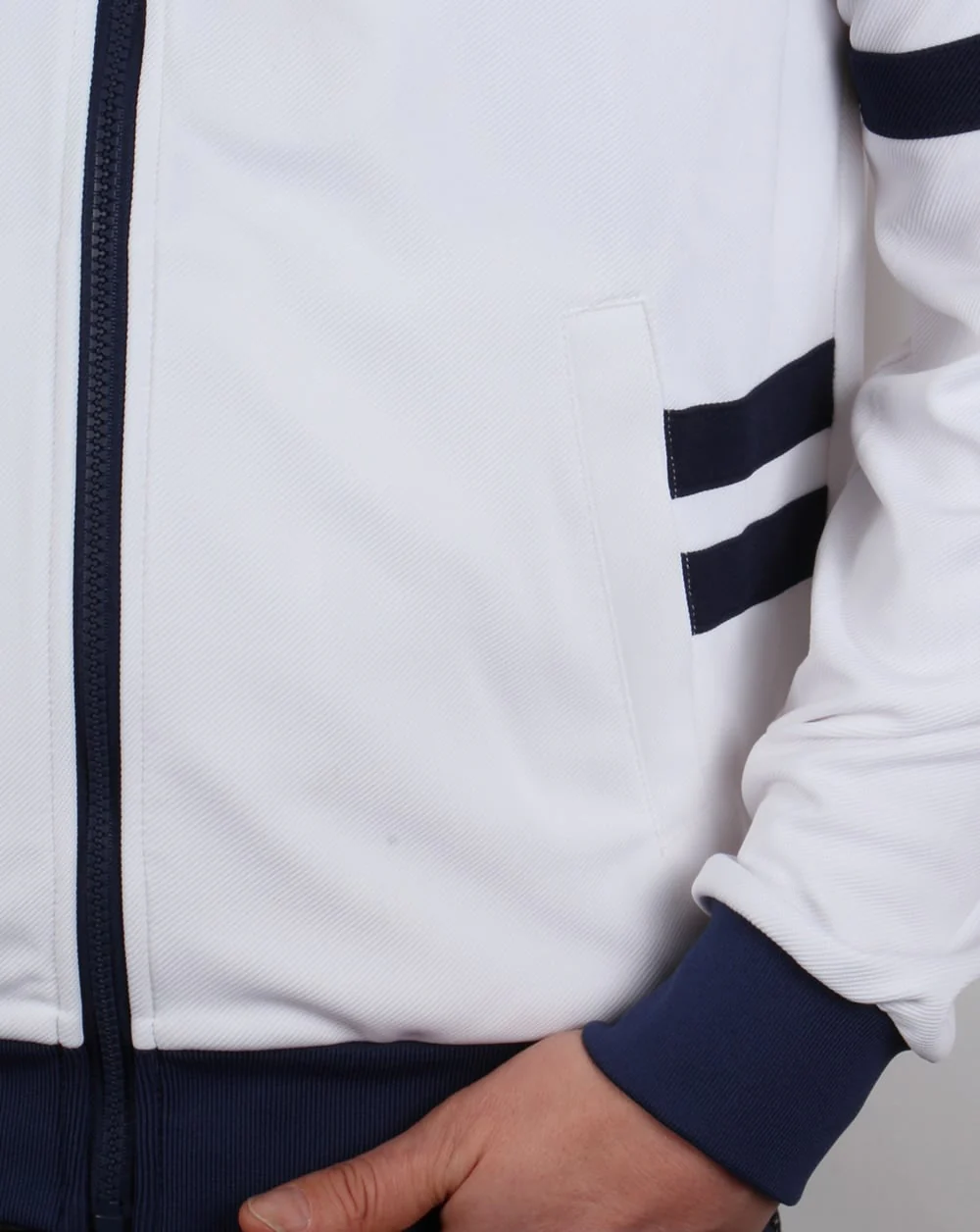 Fila Vintage Founder Track Top White/navy/red - Image 3