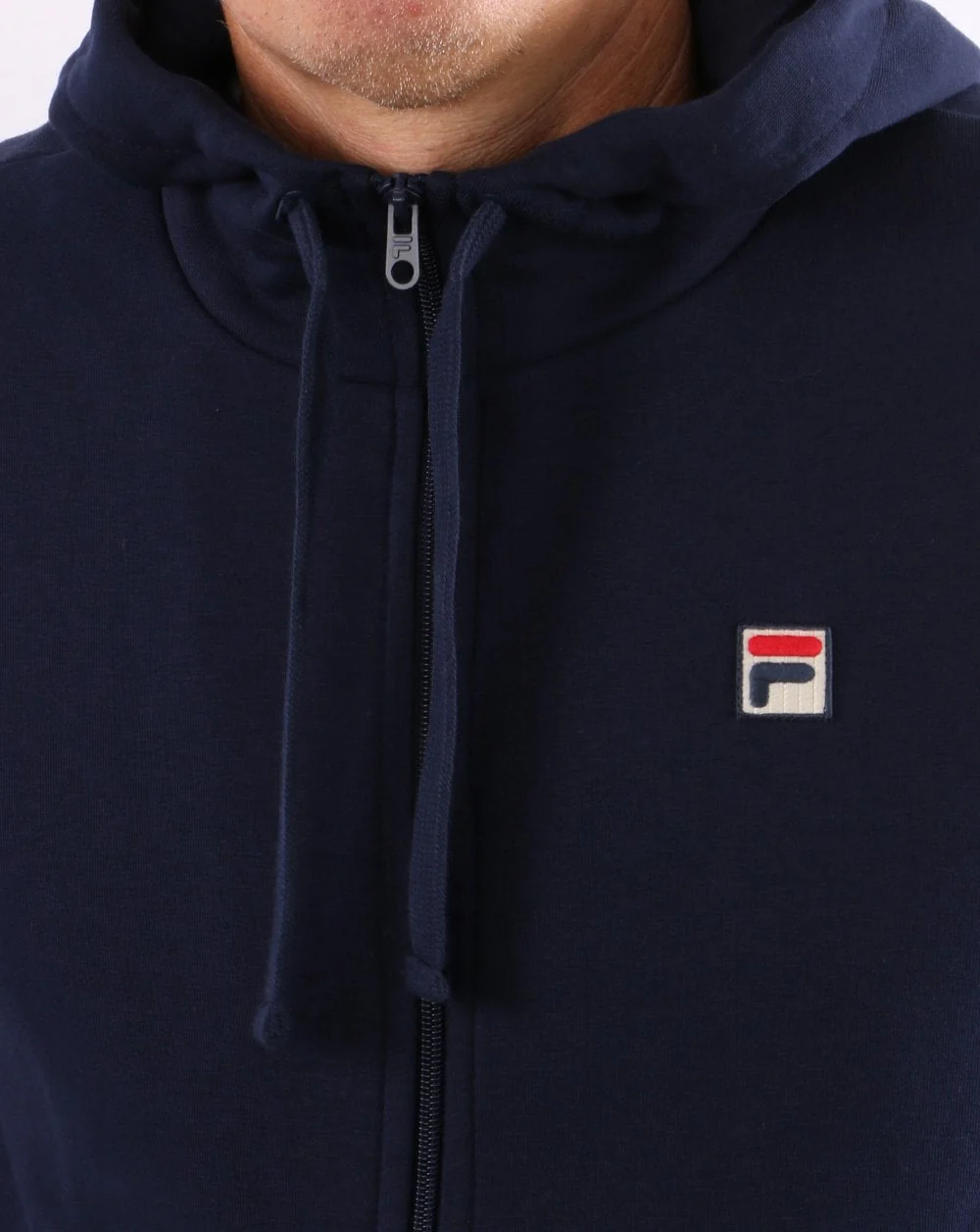 Fila Vintage Full Zip Hoody Navy - Image 2