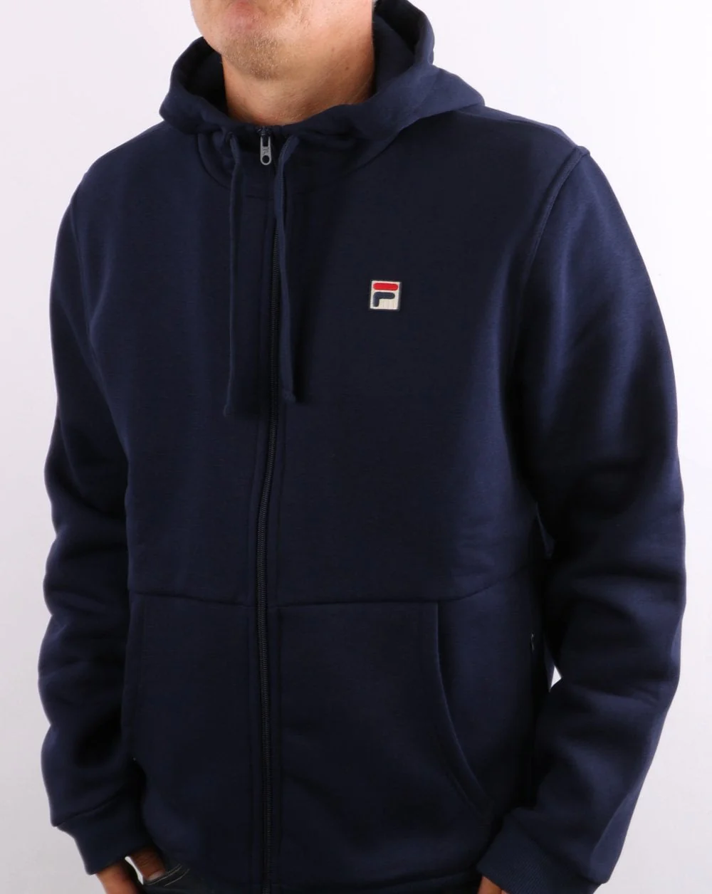 Fila Vintage Full Zip Hoody Navy - Image 5