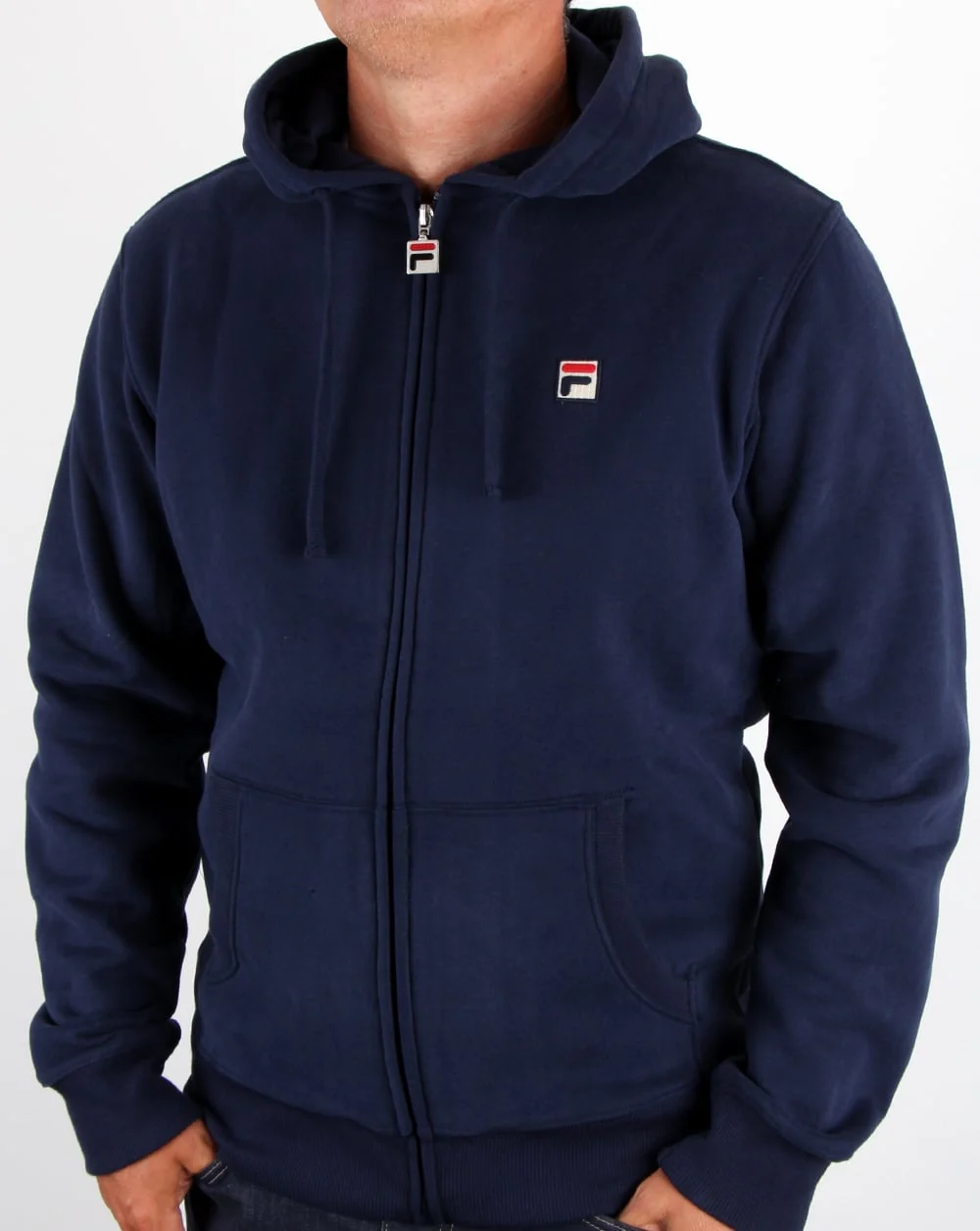 Fila Vintage Full Zip Hoody Navy - Image 2