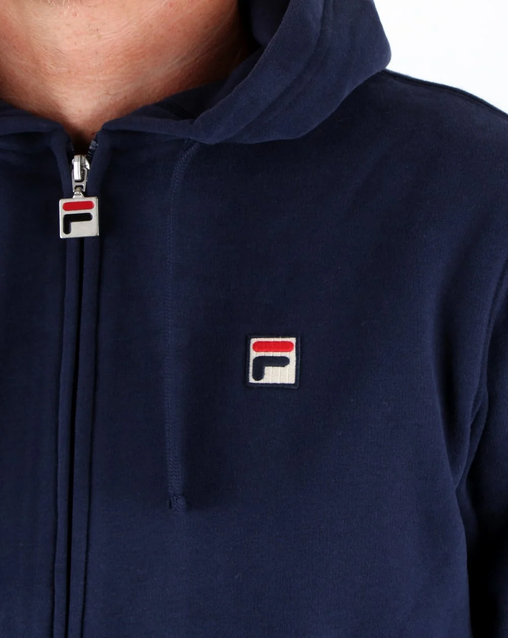 Fila Vintage Full Zip Hoody Navy - Image 3