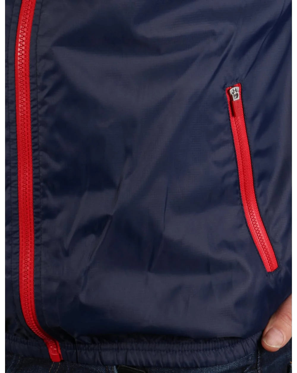 Fila Vintage Funnel Rain Jacket Navy - Image 4