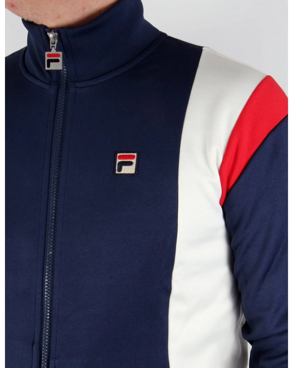 Fila Vintage Fusta Track Top Navy/gardenia/red - Image 2