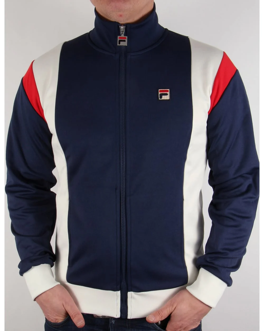 Fila Vintage Fusta Track Top Navy/gardenia/red - Image 3