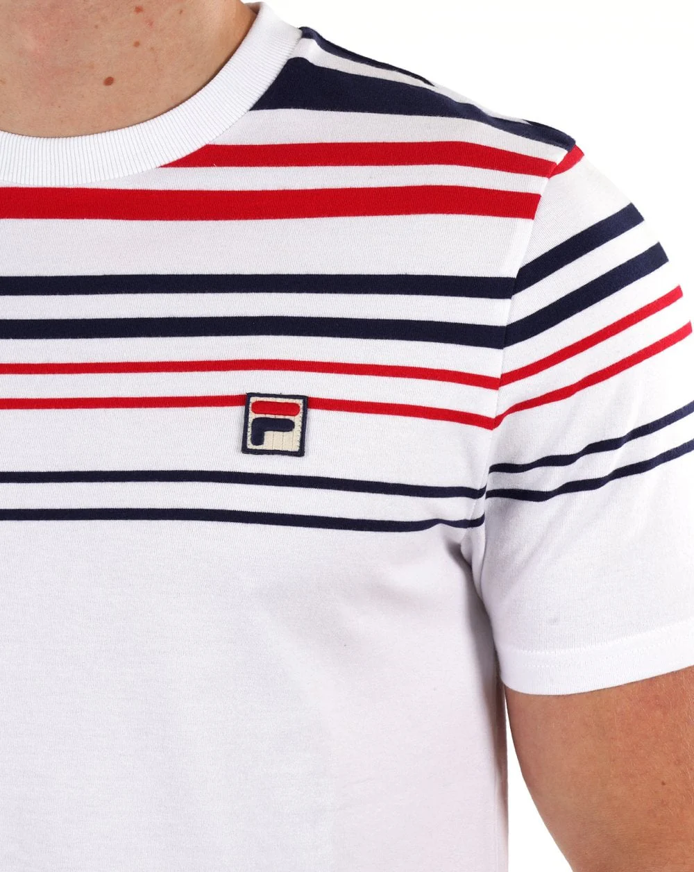 Fila Vintage Geeza T Shirt White - Image 2