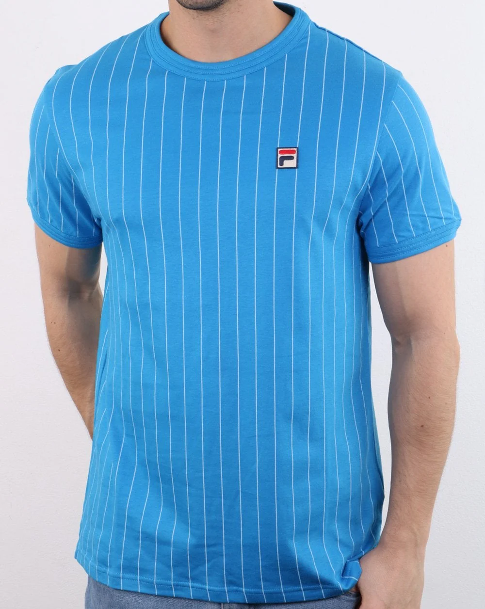 Fila Vintage Guilo T Shirt True Blue - Image 2