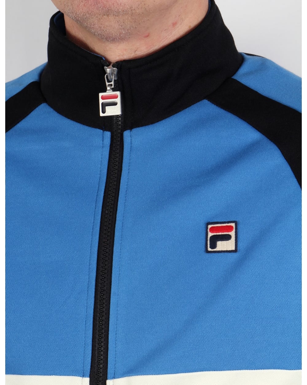 Fila Vintage Gybe Track Top Ocean Blue/black - Image 2