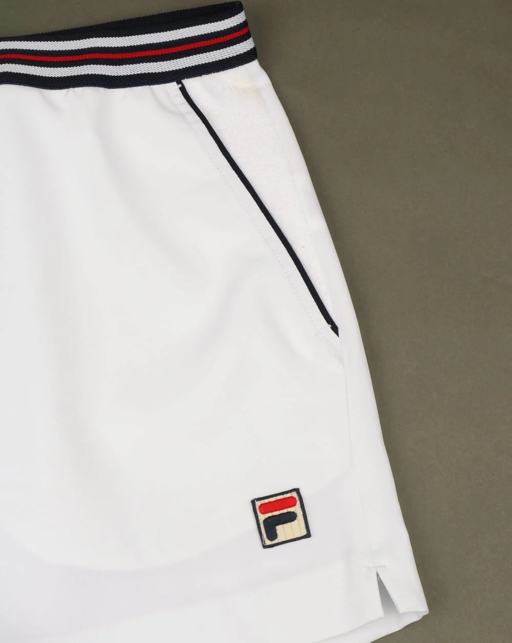 Fila Vintage High Tide 4 Shorts White - Image 3