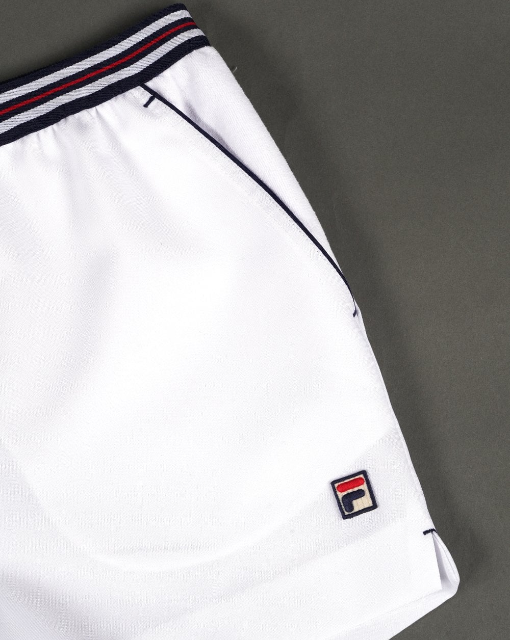 Fila Vintage High Tide 4 Shorts White - Image 3