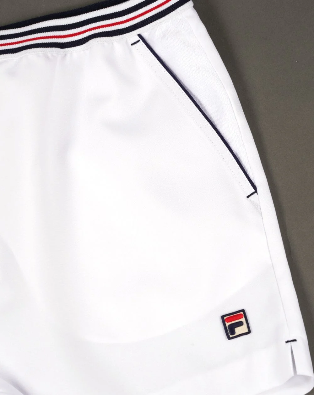 Fila Vintage High Tide Shorts White - Image 3