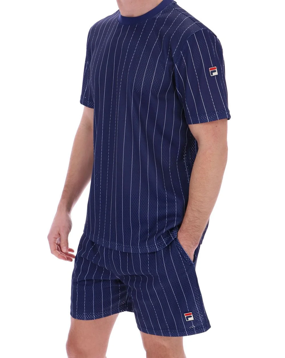 Fila Vintage Jair Mesh Shorts Navy - Image 3