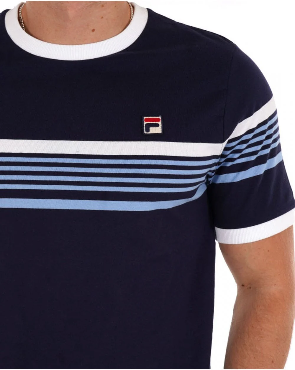 Fila Vintage James T Shirt Navy - Image 2