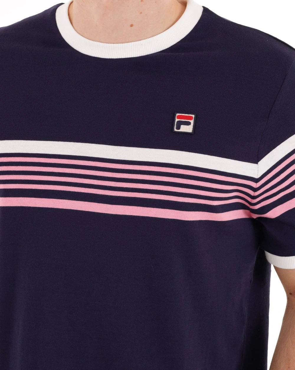 Fila Vintage James T Shirt Navy - Image 4