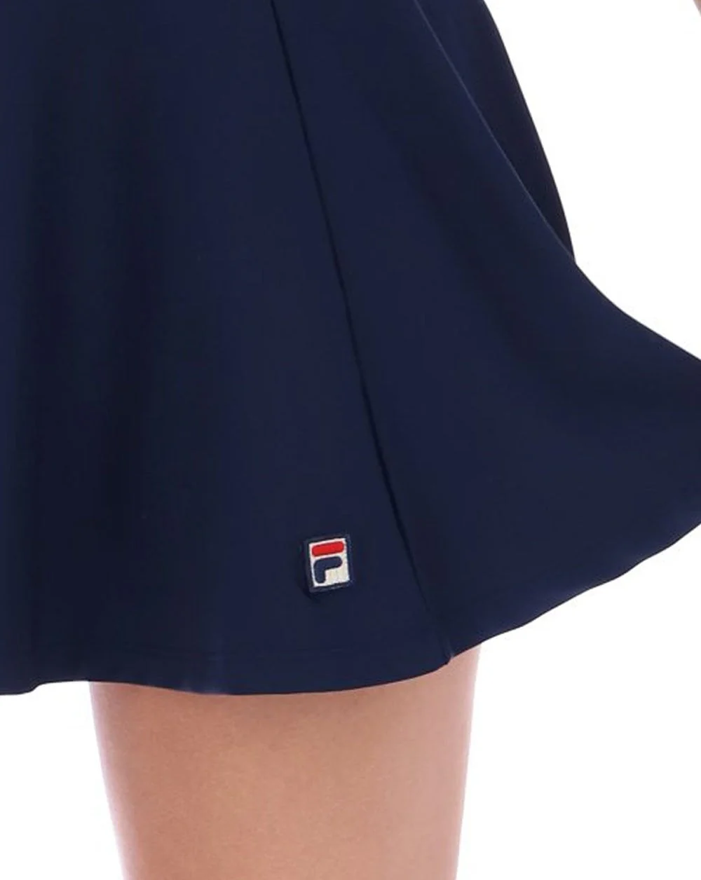 Fila Vintage Jeena Tennis Skirt Navy - Image 2