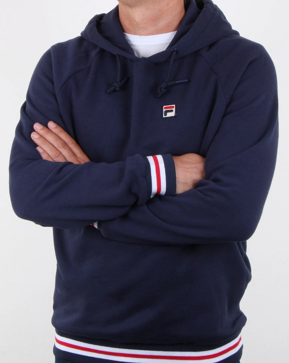 Fila Vintage Jordan Hoody Navy/red/white - Image 3