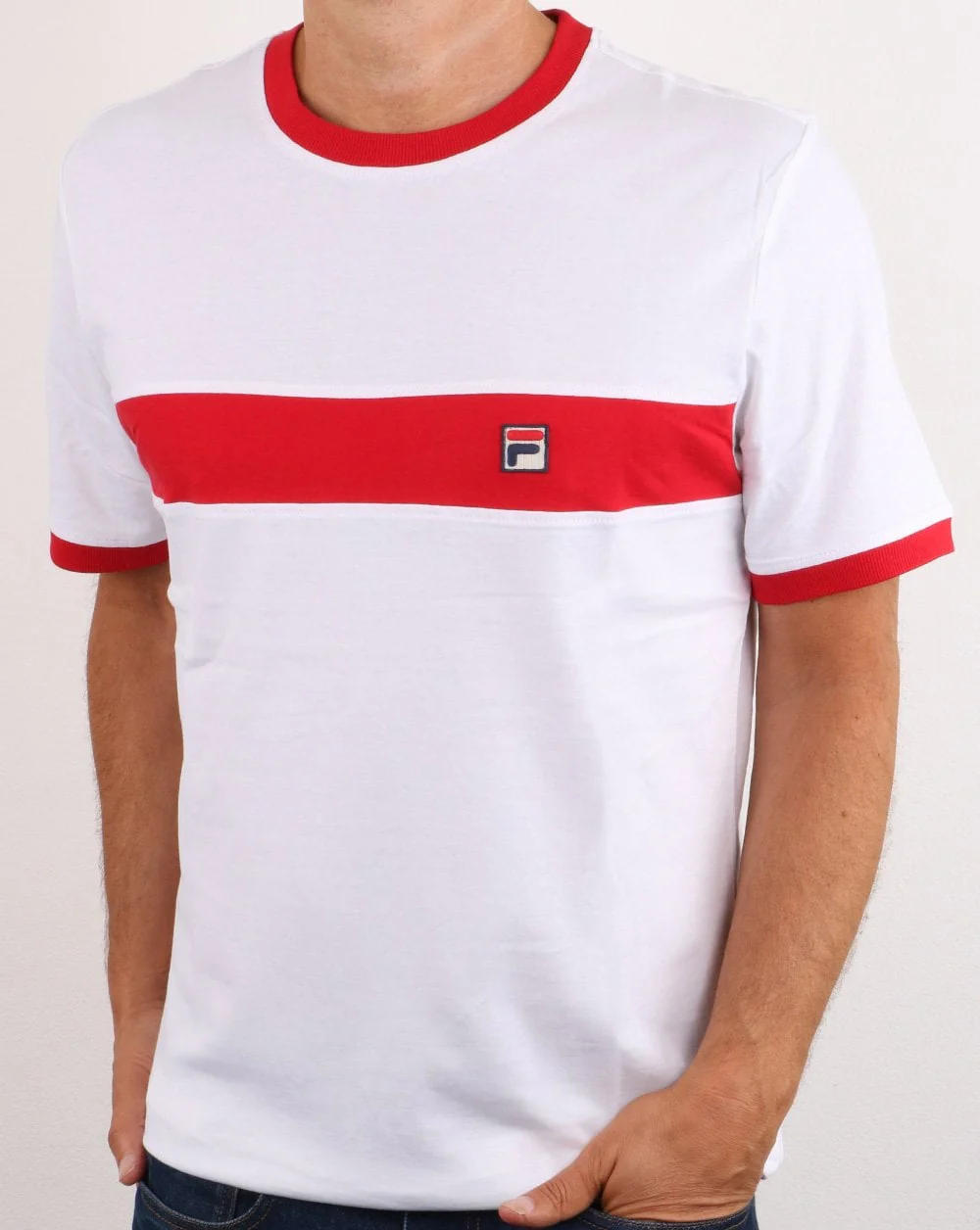 Fila Vintage Joshua T Shirt White - Image 3