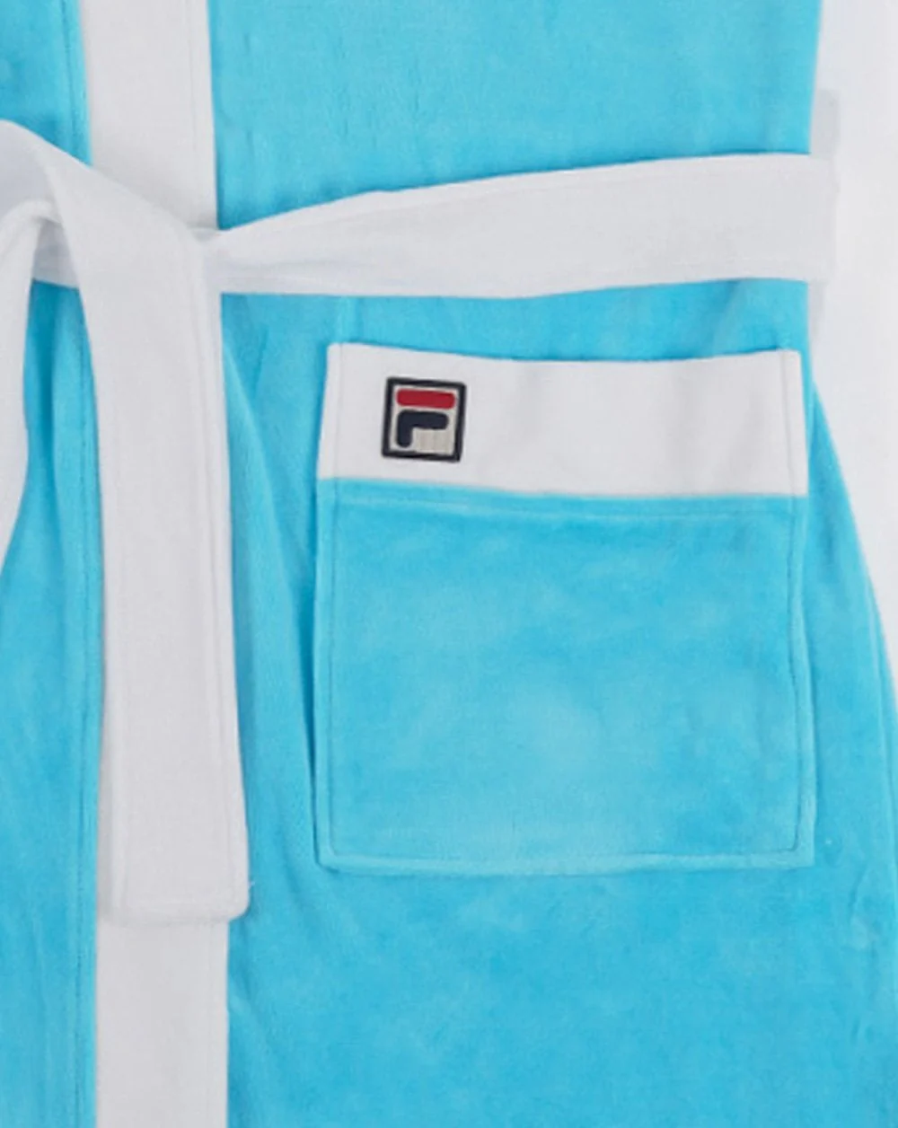 Fila Vintage Jude Dressing Gown Aqua Blue - Image 2