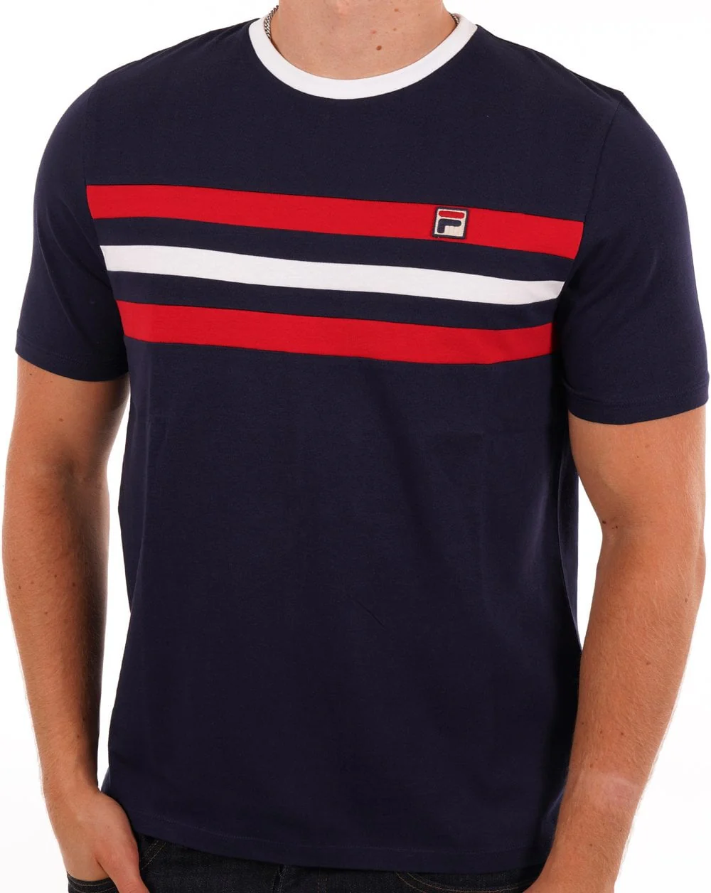 Fila Vintage Justin T Shirt Navy
