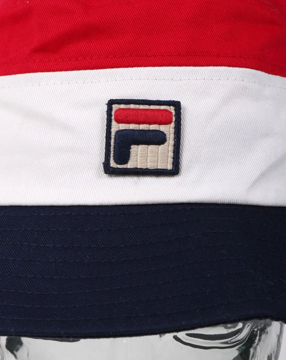 Fila Vintage Leader Bucket Hat Red/Gardenia/Navy - Image 3