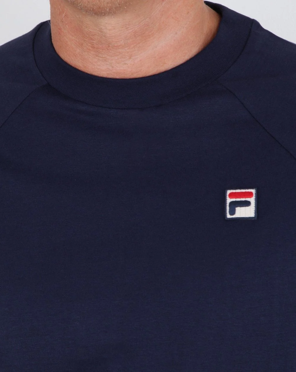 Fila Vintage Long Sleeve T Shirt Navy Blue - Image 2