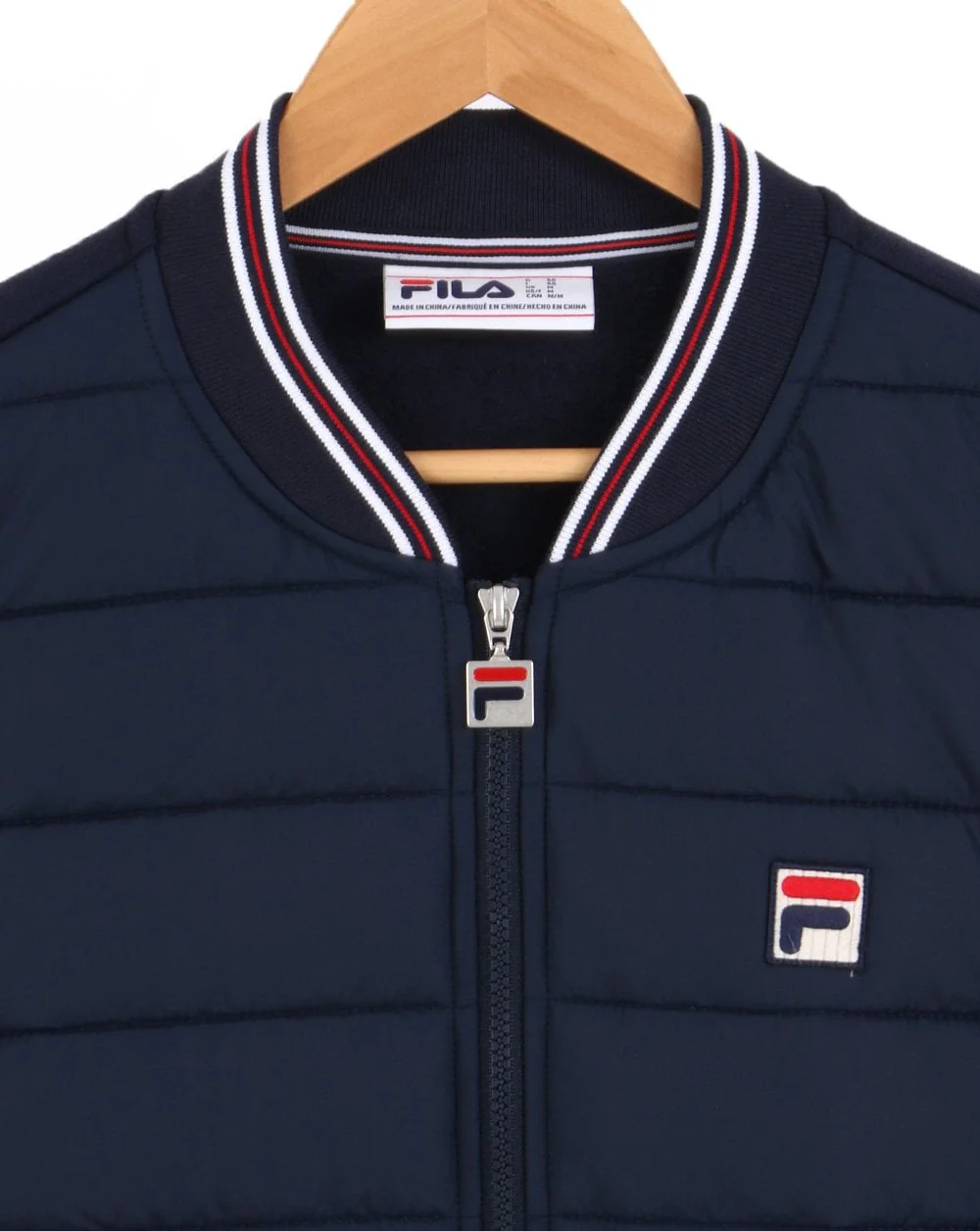 Fila Vintage Marco Puffer Jacket Navy - Image 2