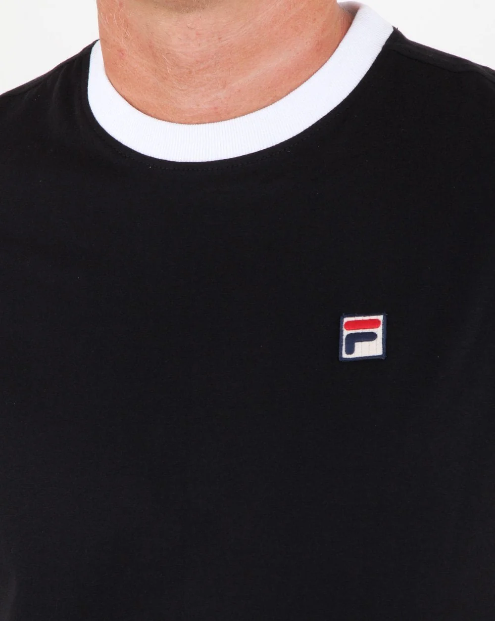Fila Vintage Marconi T Shirt Black/white - Image 2