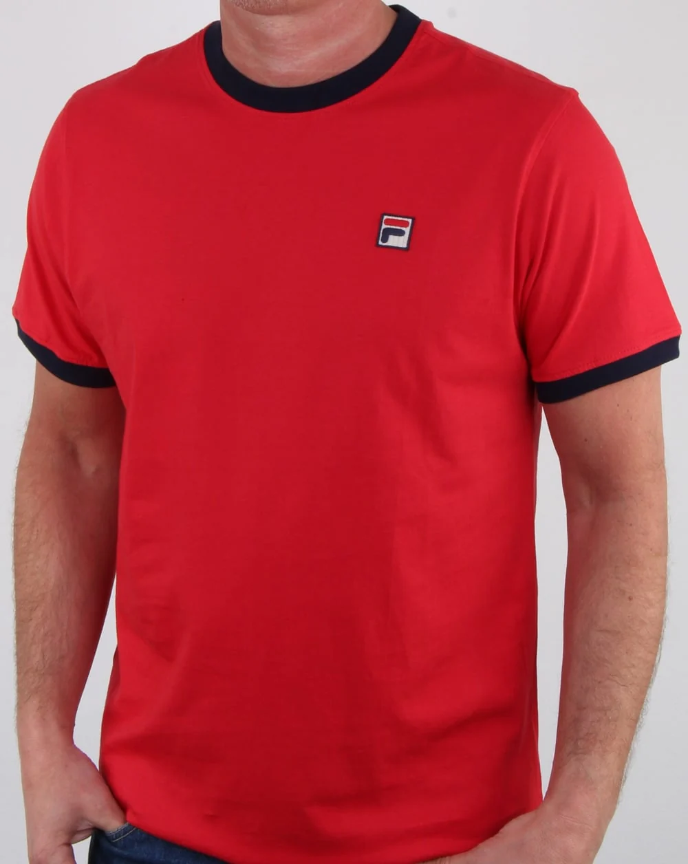 Fila Vintage Marconi T Shirt Red/navy