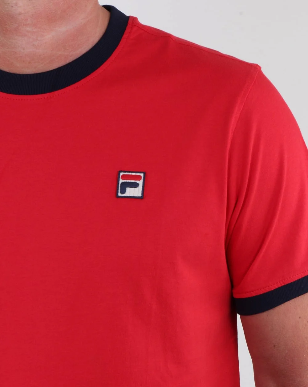 Fila Vintage Marconi T Shirt Red/navy - Image 2