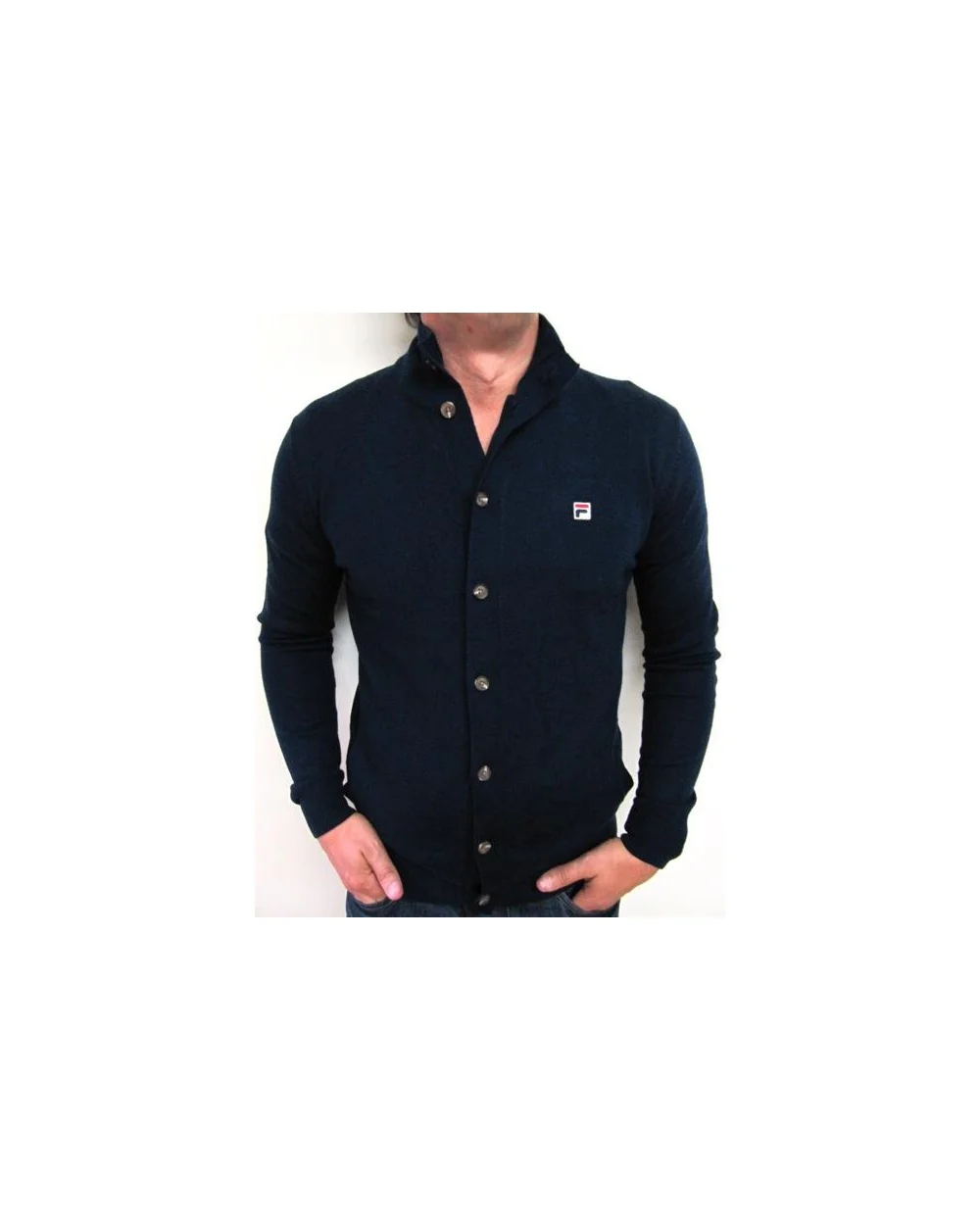 Fila Vintage Matterhorn Funnel Neck Knit Navy - Image 2
