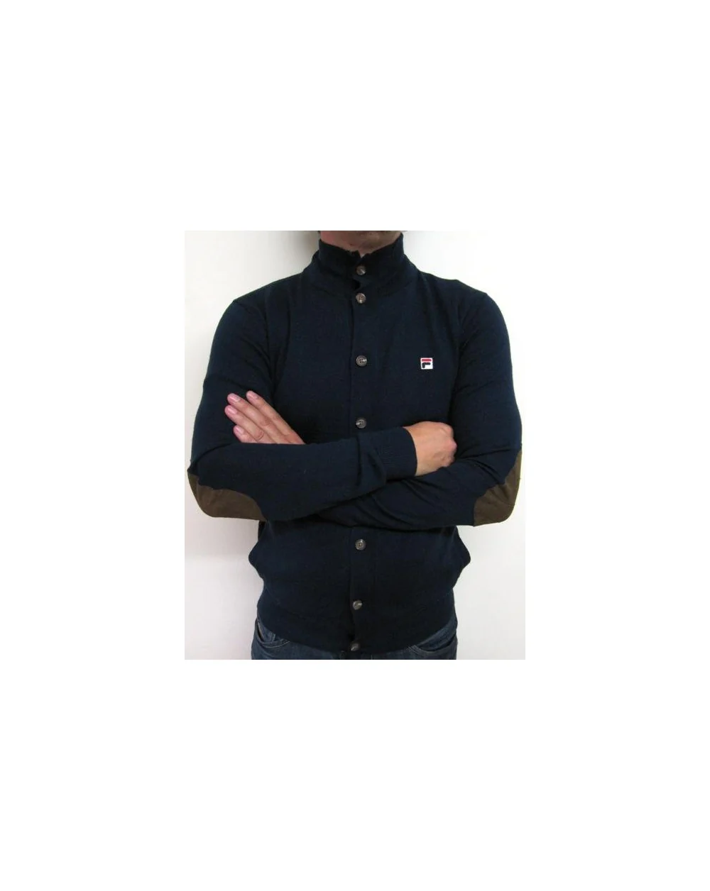 Fila Vintage Matterhorn Funnel Neck Knit Navy - Image 3