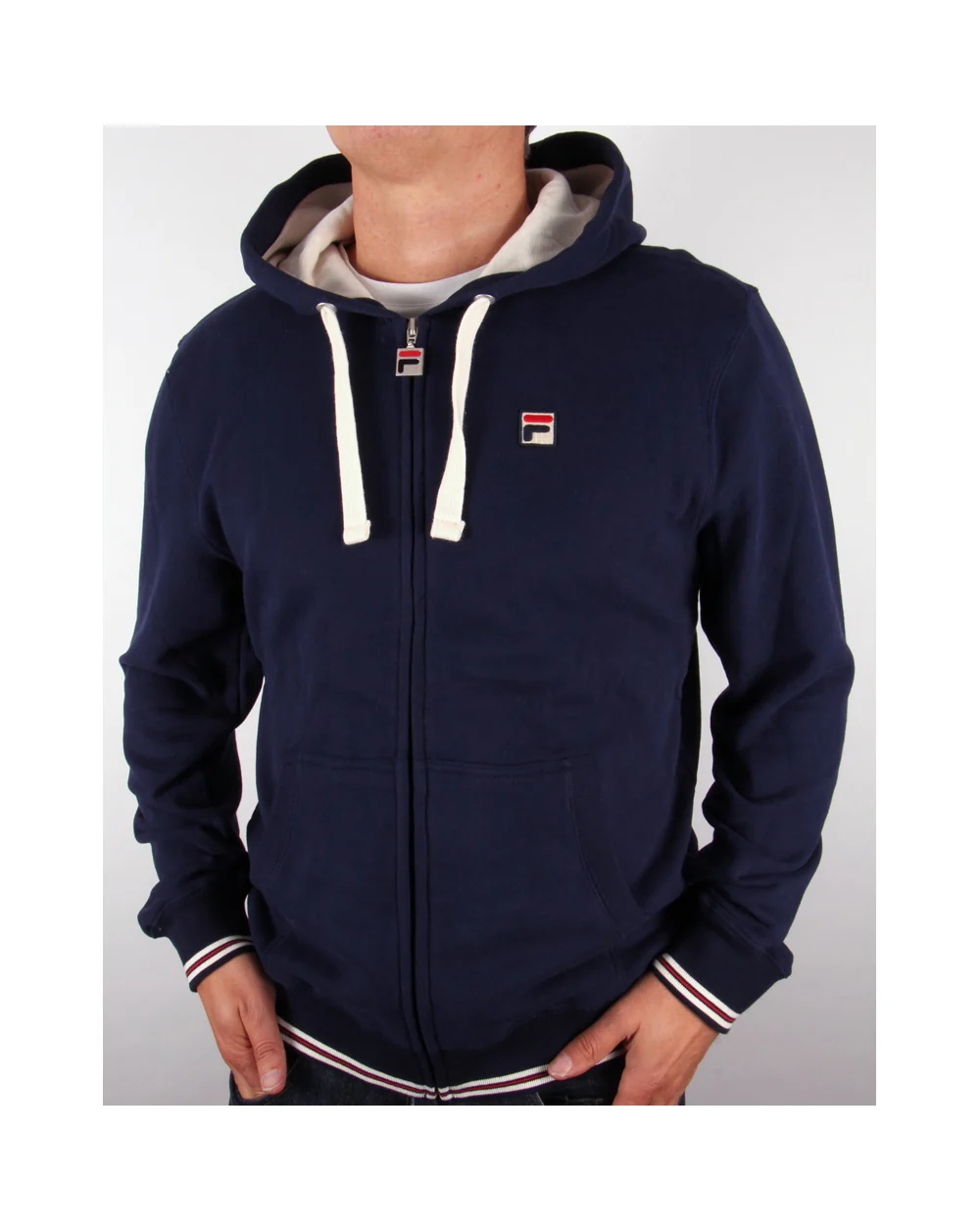 Fila Vintage Merlo Fz Hoodie Navy - Image 2