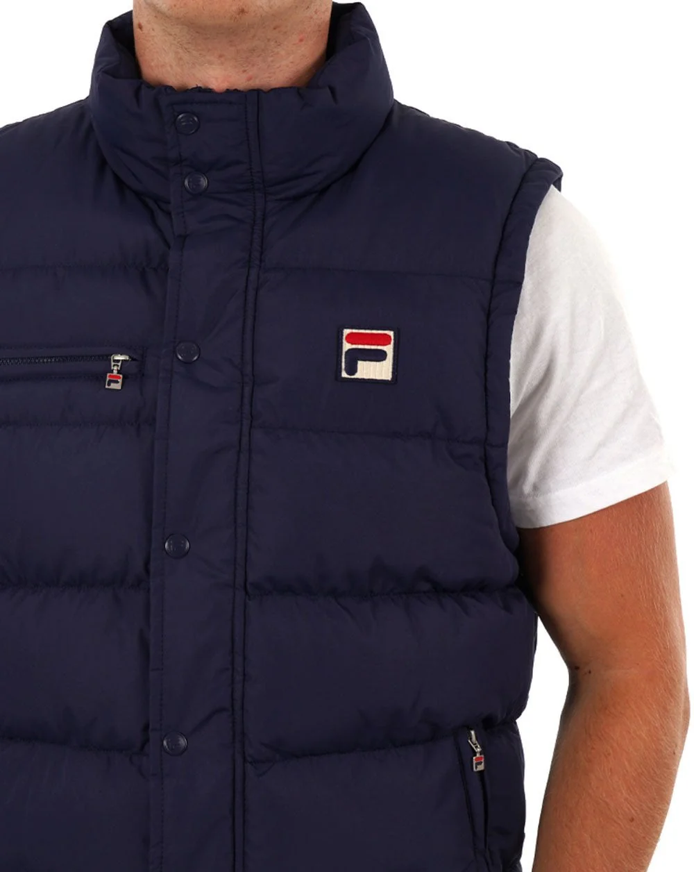 Fila Vintage Milton Gilet Navy - Image 2