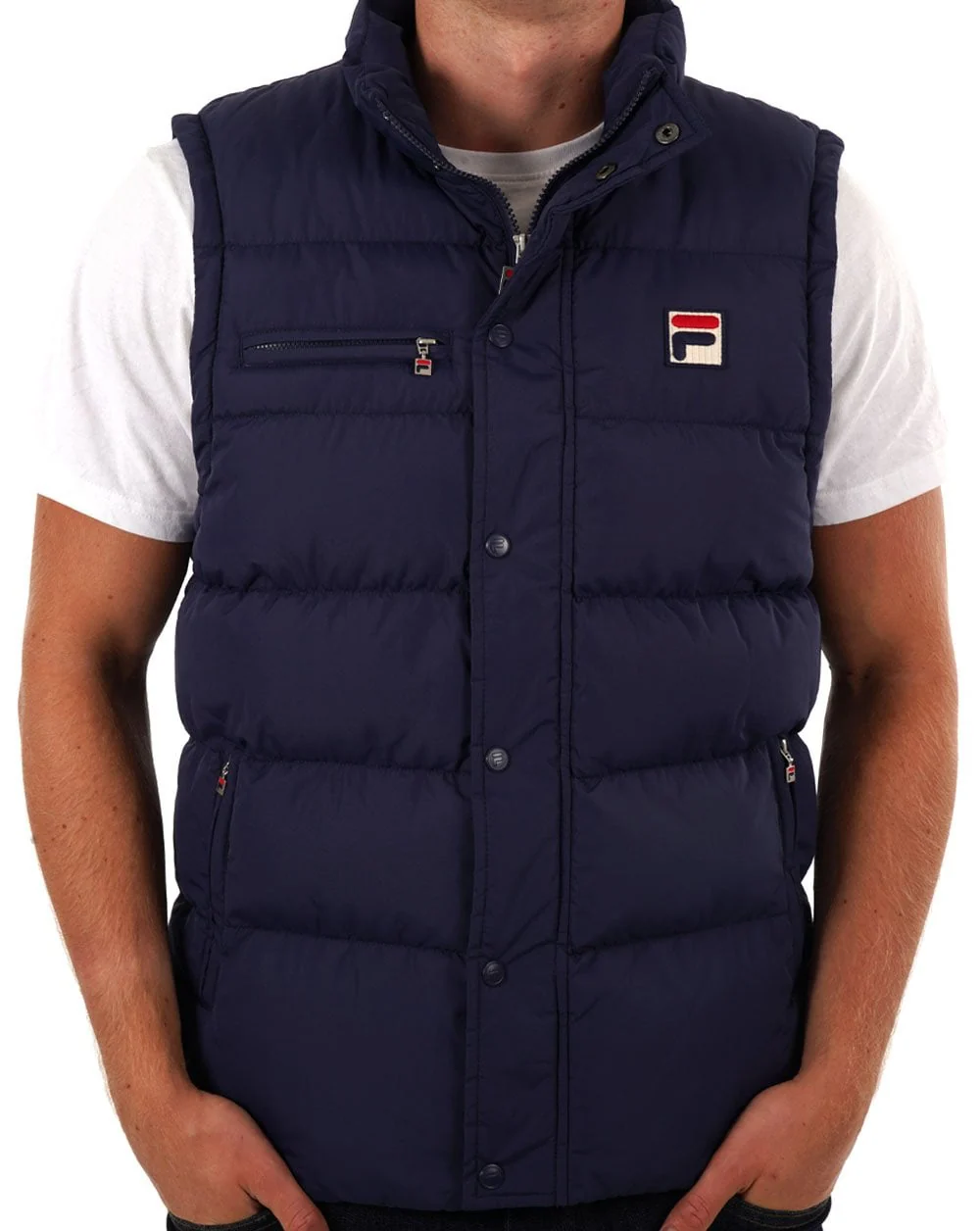 Fila Vintage Milton Gilet Navy - Image 3