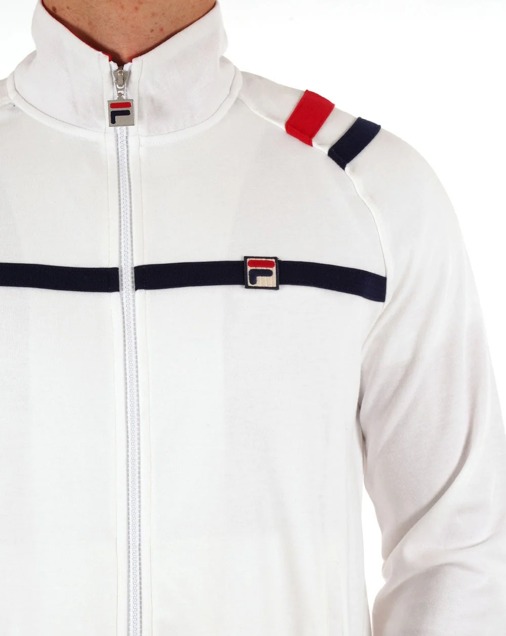 Fila Vintage Mk II Track Top White - Image 3