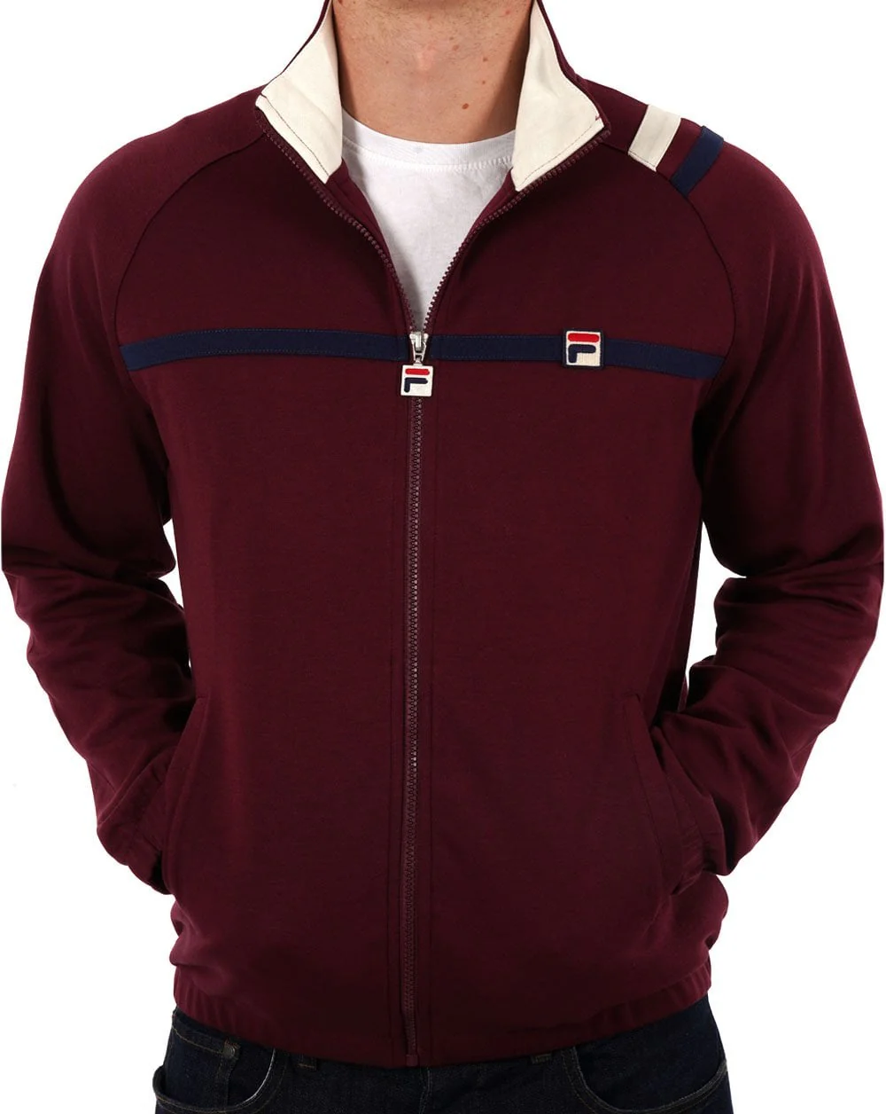 Fila Vintage Mk II Track Top Wine - Image 2