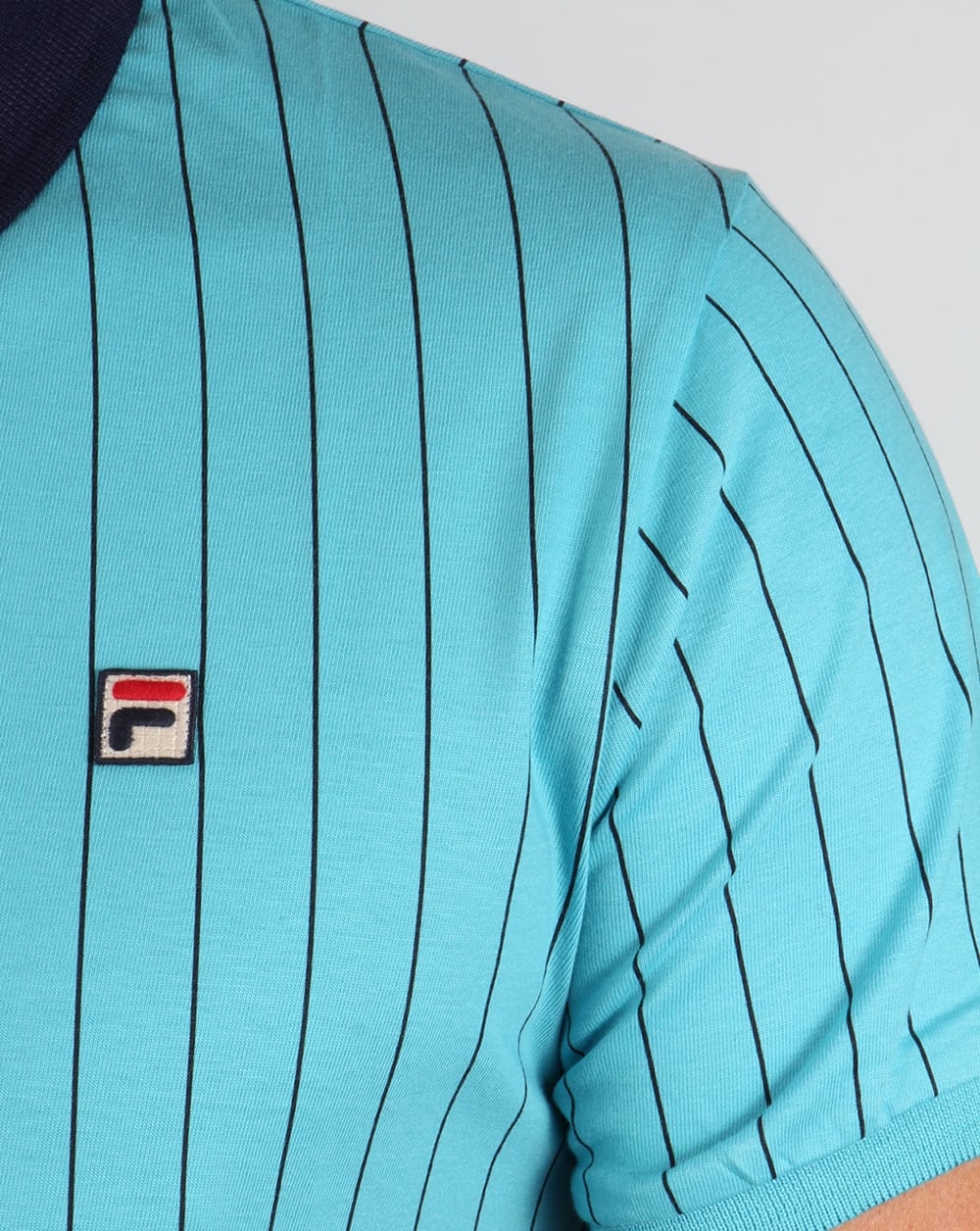 Fila Vintage Mk1 Settanta Polo Shirt Blue Azure - Image 3