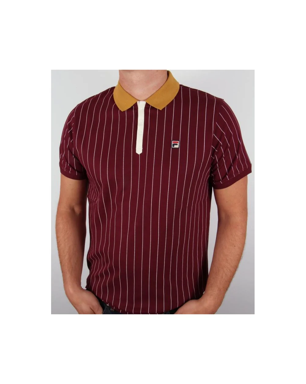 Fila Vintage Mk1 Settanta Polo Shirt Deep Plum