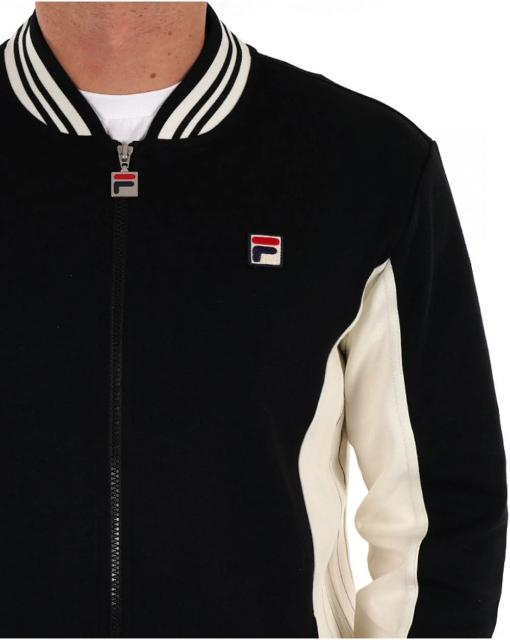 Fila Vintage Mk1 Settanta Track Top Black / Gardenia - Image 2