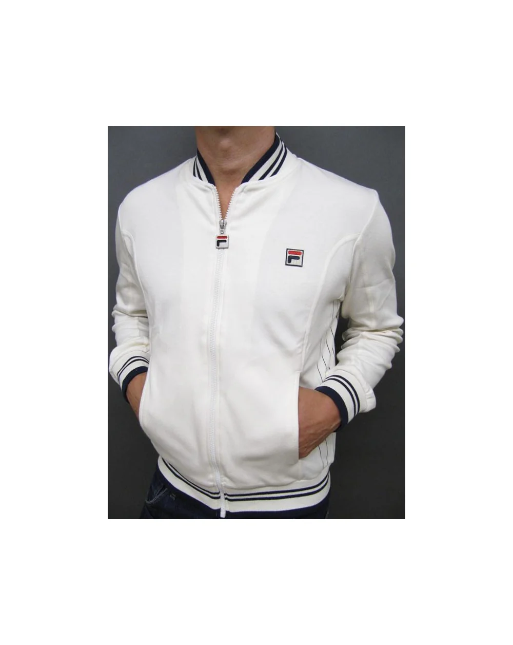Fila Vintage Mk1 Settanta Track Top Gardenia/Navy