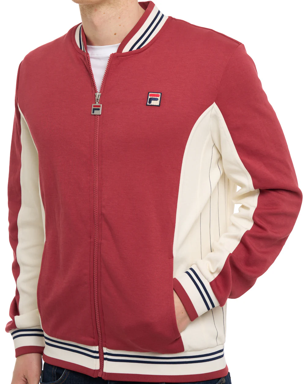Fila Vintage MK1 Settanta Track Top DP Red Gardenia - Image 3